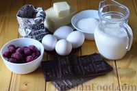 Фото приготовления рецепта: Шоколадная помадка с вишней и миндалем - шаг №1
