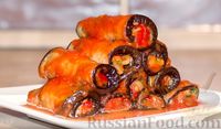 Фото приготовления рецепта: Рулетики из баклажанов, маринованные в томатном соусе - шаг №16