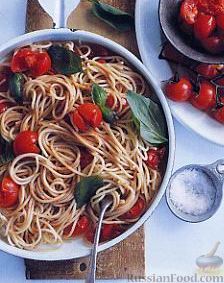Рецепт Спагетти с помидорами черри