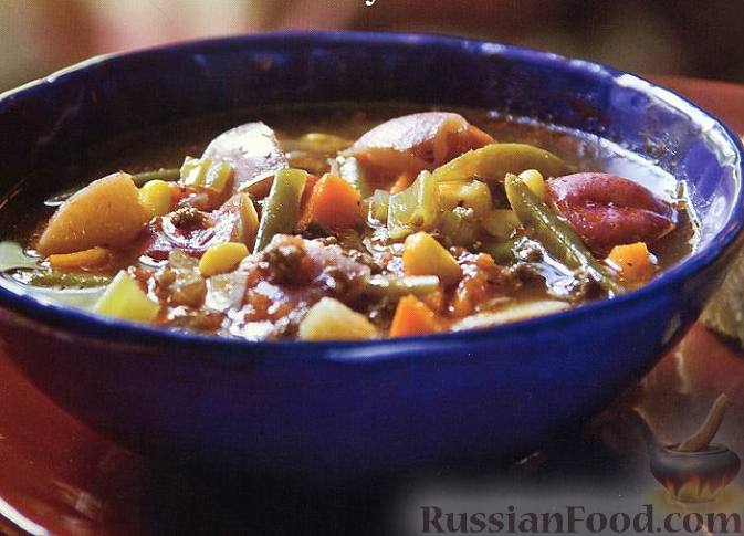 Рецепт Домашний суп с говядиной и овощами