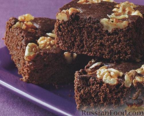 Рецепт Шоколадный пирог с орехами