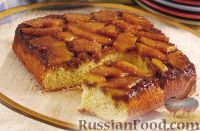 Фото к рецепту: «Перевернутый» пирог с ананасами