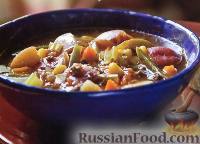 Фото к рецепту: Домашний суп с говядиной и овощами