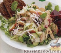 Фото к рецепту: Салат из копченой форели и картофеля
