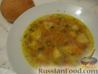 Фото к рецепту: Суп картофельный с гречневой крупой