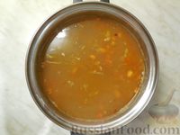 Фото приготовления рецепта: Чечевичный суп с фрикадельками и рисом - шаг №15