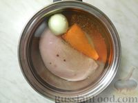 Фото приготовления рецепта: Суп из индейки, с пшеном - шаг №4