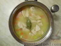 Фото приготовления рецепта: Суп из индейки, с пшеном - шаг №13