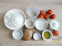 Фото приготовления рецепта: Картофельная фокачча с помидорами - шаг №1