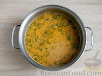Фото приготовления рецепта: Сырный суп с фаршем - шаг №10