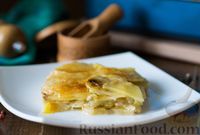 Фото к рецепту: Картофель, запечённый с луком-пореем и сыром