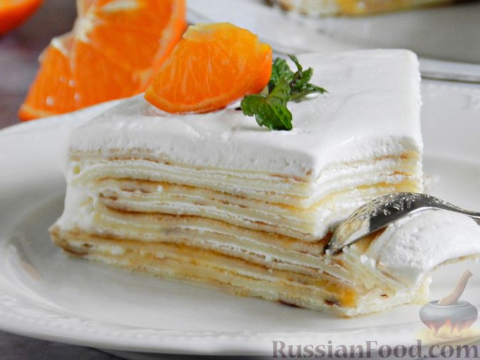Рецепт сладкого блинного торта