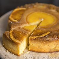 Фото к рецепту: Апельсиновый пирог (без пшеничной муки)