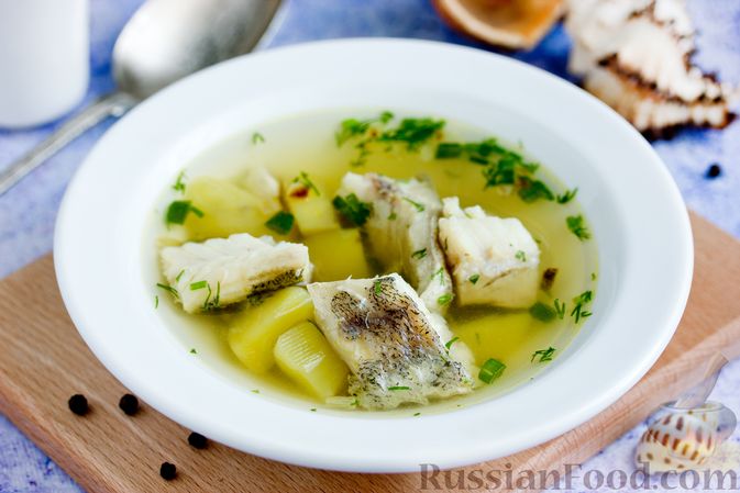 Рыбный суп из минтая с пшеном и картошкой