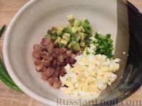 Фото приготовления рецепта: Лодочки из баклажанов с творогом и яйцом - шаг №12