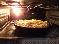 Фото приготовления рецепта: Макароны, запеченные с яйцом - шаг №11
