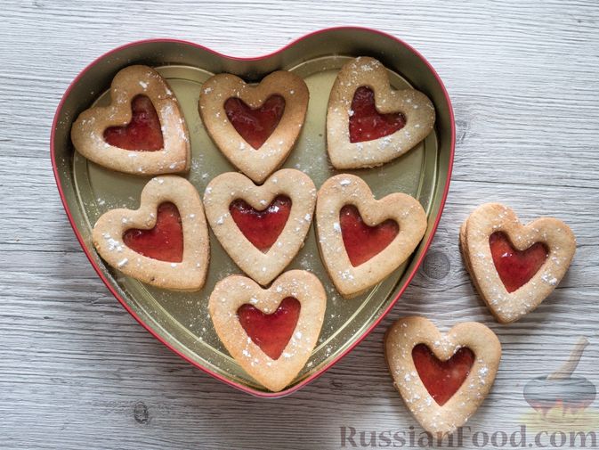 Печенье «Валентинки» | Recipe | Food, Desserts, Cookies