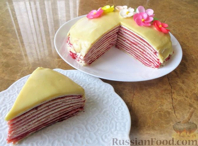 Блинный торт – пошаговый рецепт приготовления с фото