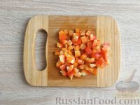 Фото приготовления рецепта: Корзинки из моркови и помидоров с кускусом и грибами (в духовке) - шаг №14