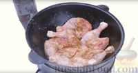 Фото приготовления рецепта: Чкмерули (курица по-грузински) на костре - шаг №9