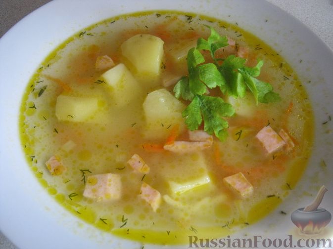 Гороховый суп с домашней колбасой
