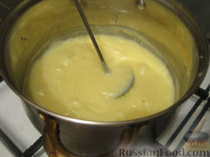 Классический рецепт заварного крема на молоке для Наполеона