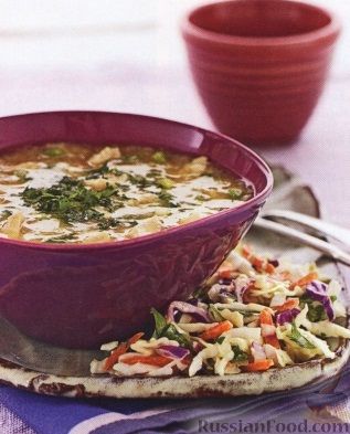 Рецепт Быстрый куриный суп с зеленым луком