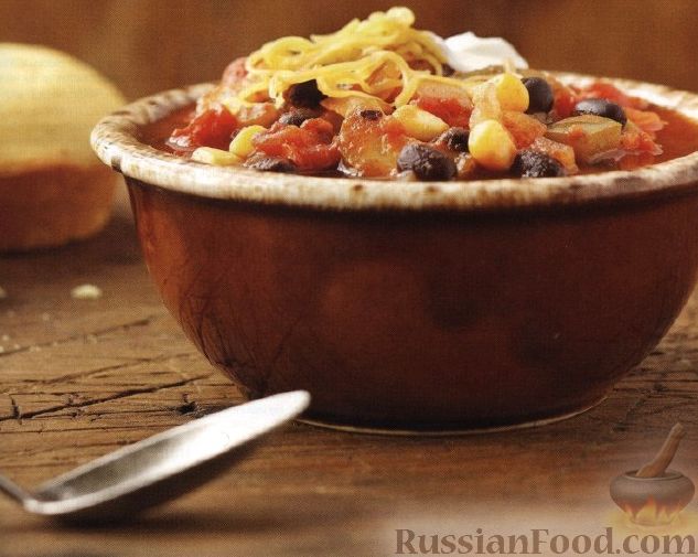 Рецепт Овощное рагу с фасолью и кукурузой