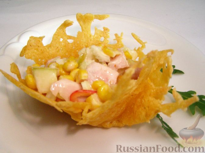 Сырные тарталетки с салатом из креветок рецепт – Европейская кухня: Закуски. «Еда»