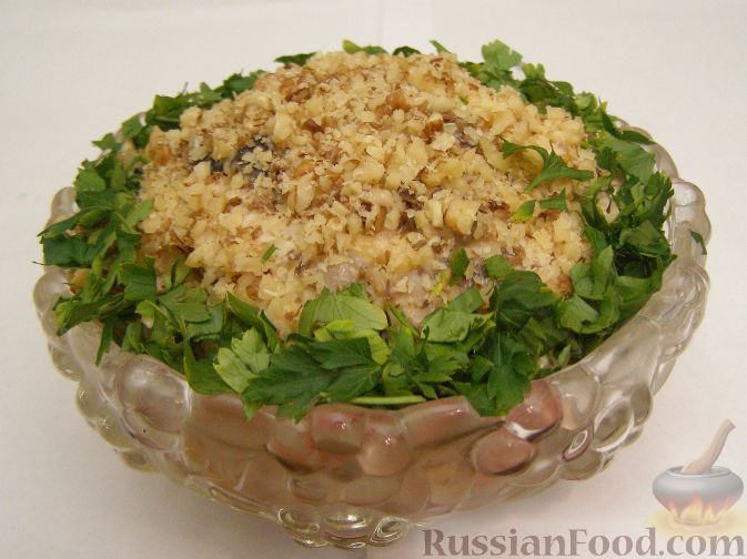 Салат с курицей, грибами и черносливом - Пошаговый рецепт с фото | Салаты
