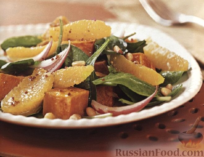 Рецепт Салат из батата и апельсинов