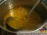 Фото приготовления рецепта: Суп с колбасой  "Для ленивой хозяйки" - шаг №7