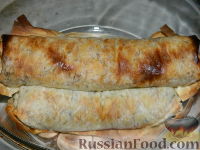 Фото приготовления рецепта: Роллы с мясом на завтрак - шаг №16