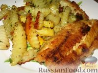Фото к рецепту: Рыба с картофелем