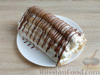 Фото приготовления рецепта: Заварной торт с  масляно-сметанным кремом - шаг №14