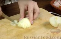 Фото приготовления рецепта: Ажурные блинчики-мешочки с начинкой из картофеля и бекона - шаг №4
