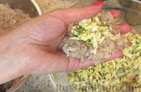 Фото приготовления рецепта: Гречаники с начинкой из яиц и зелени - шаг №9