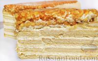 Фото к рецепту: Торт без выпечки "Карамельный"