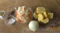 Фото приготовления рецепта: Постные вареники с картофельно-капустной начинкой - шаг №4