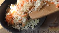 Фото приготовления рецепта: Постные вареники с картофельно-капустной начинкой - шаг №5