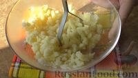 Фото приготовления рецепта: Постные вареники с картофельно-капустной начинкой - шаг №6