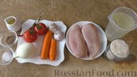 Фото приготовления рецепта: "Плов" без казана: курица с рисом в духовке - шаг №1