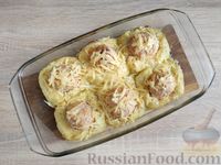 Фото приготовления рецепта: Куриные котлеты в картофельных гнёздах - шаг №16