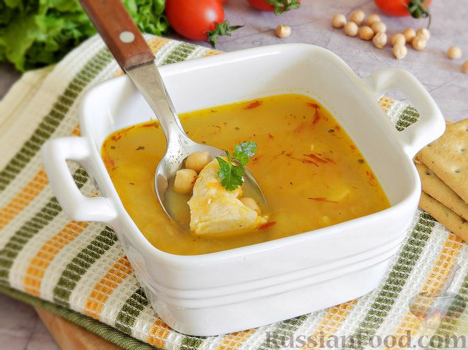 Суп с курицей и нутом - рецепт с пошаговыми фото | ne-dieta