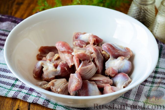 Жаркое с куриными потрошками – пошаговый рецепт приготовления с фото
