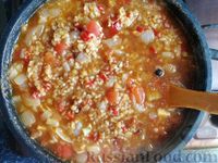 Фото приготовления рецепта: Суп с булгуром и чечевицей - шаг №16