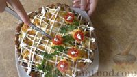 Фото приготовления рецепта: Закусочный торт с мясом, грибами и картошкой - шаг №15