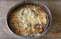 Фото приготовления рецепта: Закусочный торт с мясом, грибами и картошкой - шаг №12