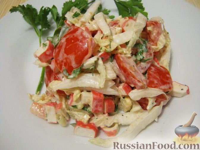 Классический русский салат, пошаговый рецепт с фотографиями – Русская кухня: Салаты. «Еда»