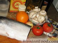 Фото приготовления рецепта: Тунец с шампиньонами, апельсинами и томатами - шаг №1